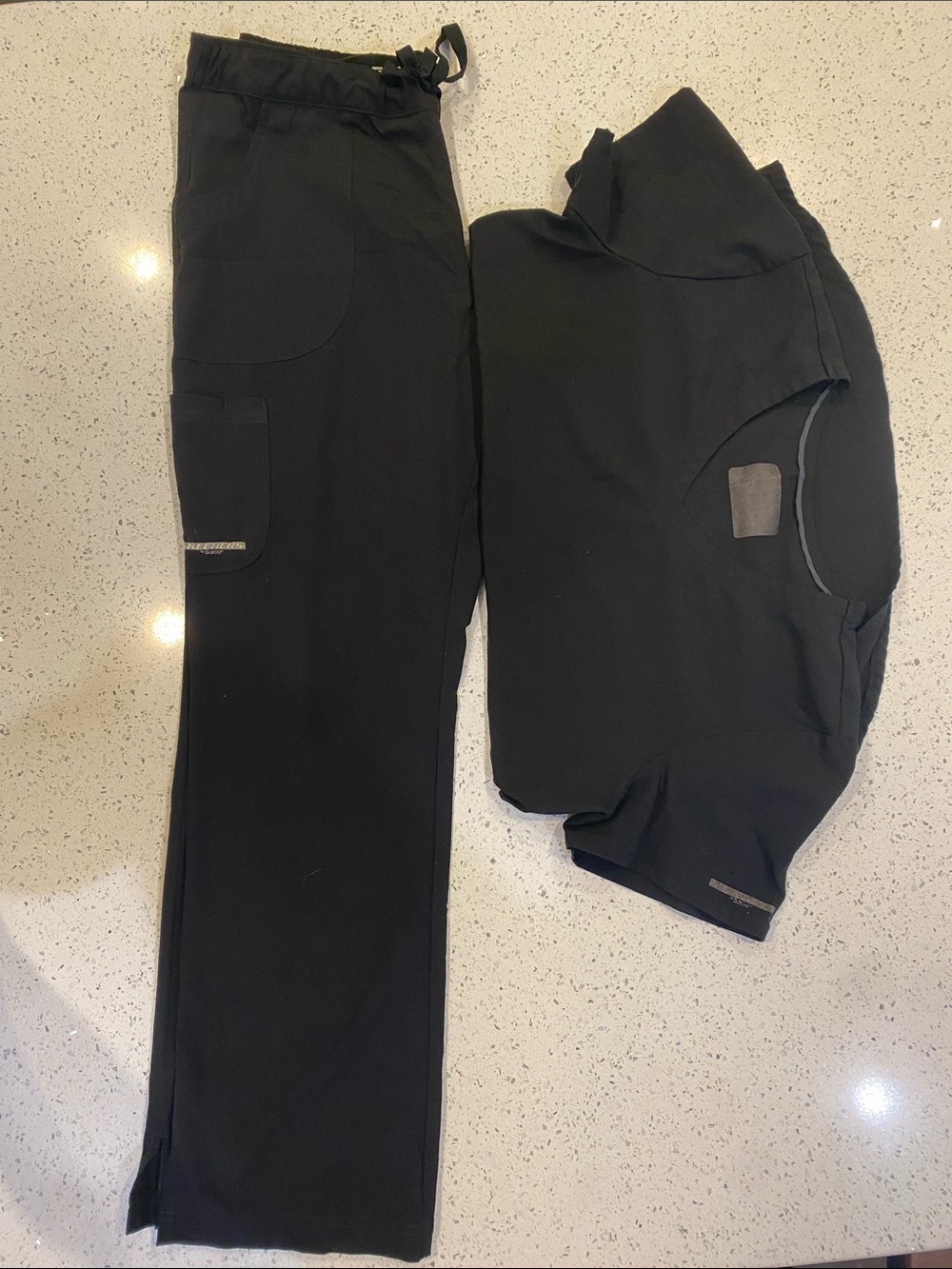Skechers Black Cargo Scrub Pants